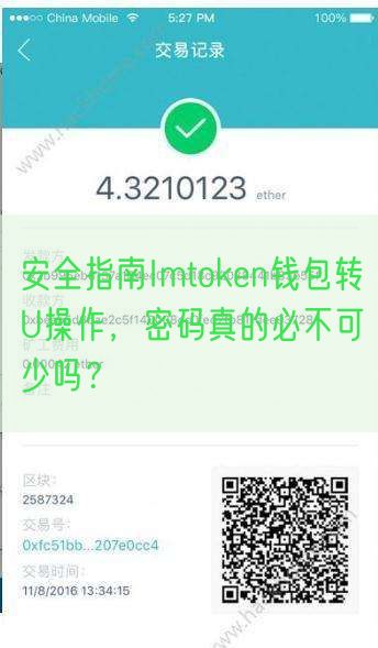 安全指南Imtoken钱包转U操作，密码真的必不可少吗？