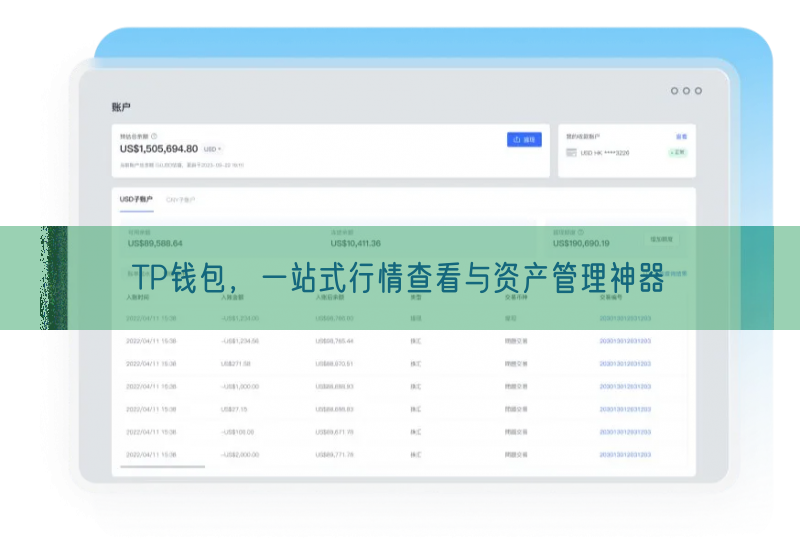 TP钱包，一站式行情查看与资产管理神器