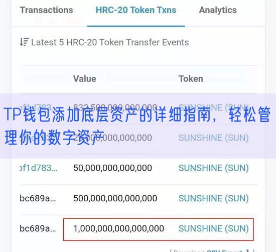 TP钱包添加底层资产的详细指南，轻松管理你的数字资产